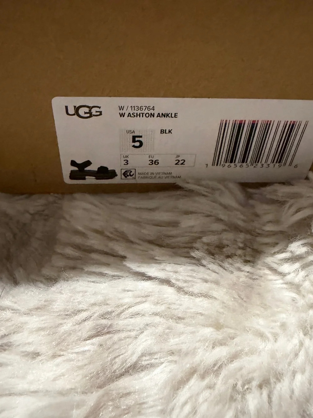 UGG Women's Black Chunky Platform Sandals
